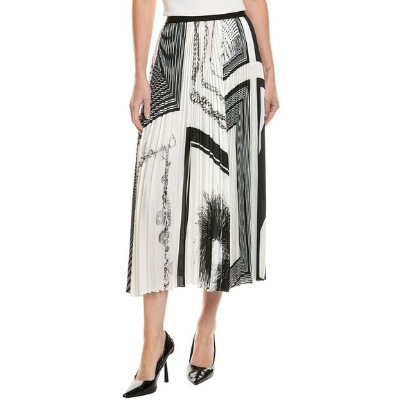 Helmut Lang WomensPleated Skirt Black